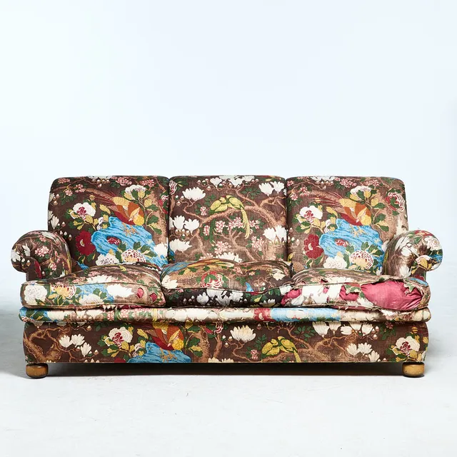JOSEF FRANK. SOFFA, modell 703, för Svenskt Tenn, textilklädsel.
