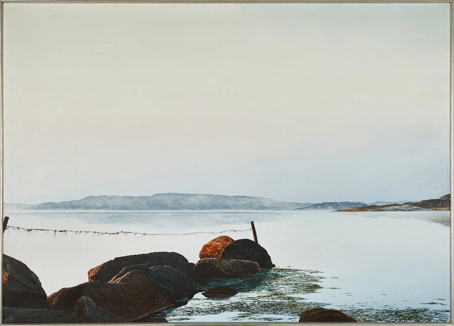 SVANTE PETRI. (Sverige, född 1944), "Kustmotiv", monogramsignerad och daterad SP-78, olja på duk. — Paintings — Crafoord Auktioner Stockholm