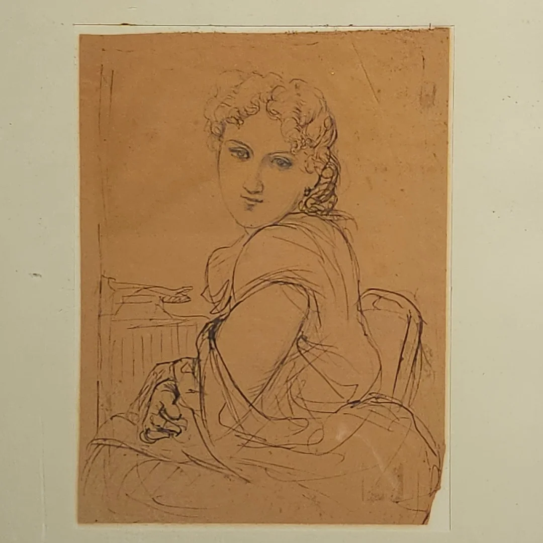 RAMON MARTÍ ALSINA. DIBUJO A TINTA. FIGURA FEMENINA. CERTIFICADO AL DORSO POR SU HIJO ENRIC MARTÍ CHILLIDA. — Drawings — Barcelona Auctions