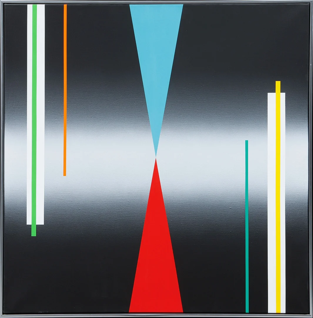 LENNART KÄRRABO. "Mirage", akryl på duk, signerad och daterad 1990 a tergo. — Paintings — Göteborgs Auktionsverk