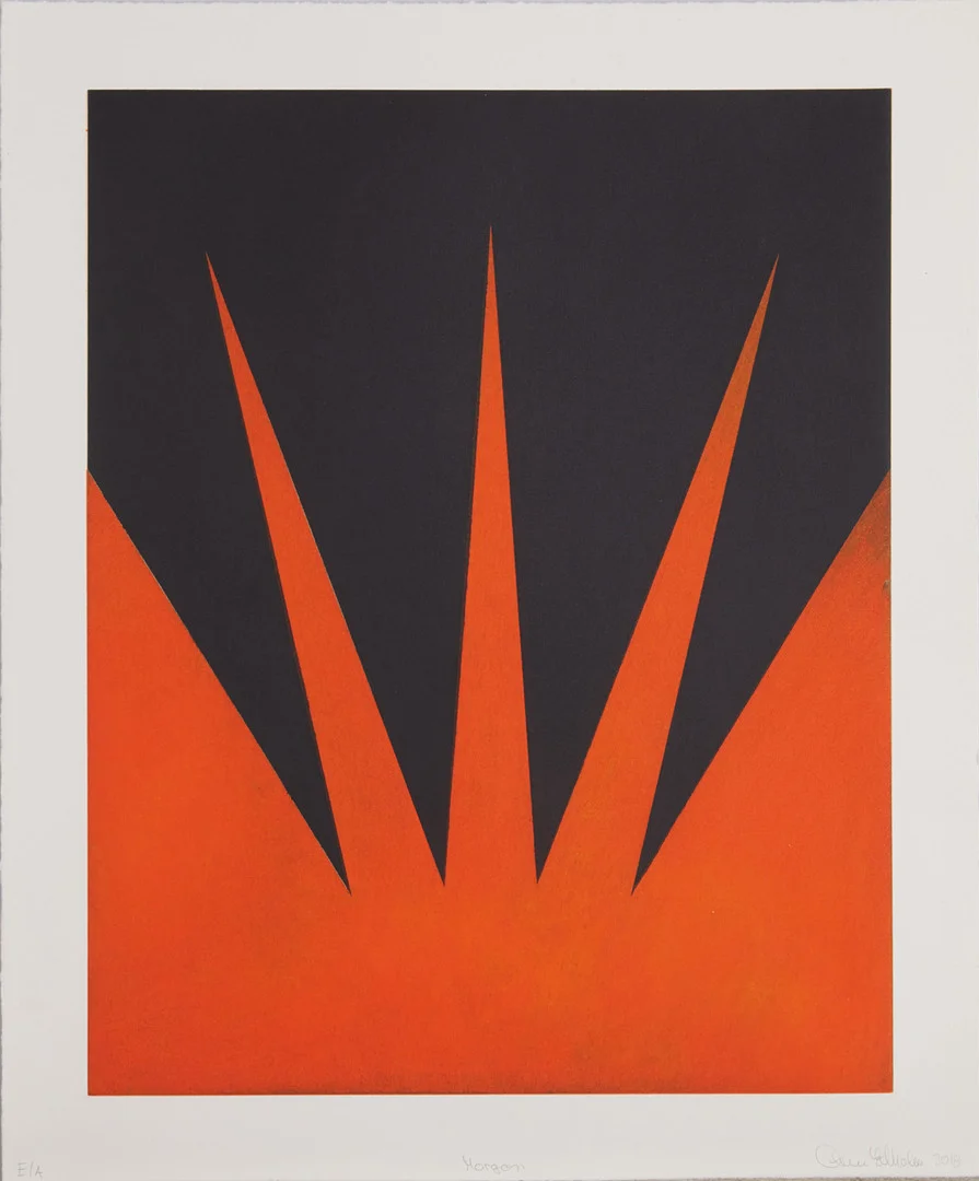 ANN EDHOLM (FÖDD 1953). Komposition, "Morgon", signerad och daterad Ann Edholm 2018, numrerad EA, färglitografi. — Engravings & Prints — Stockholms Auktionsverk Magasin 5