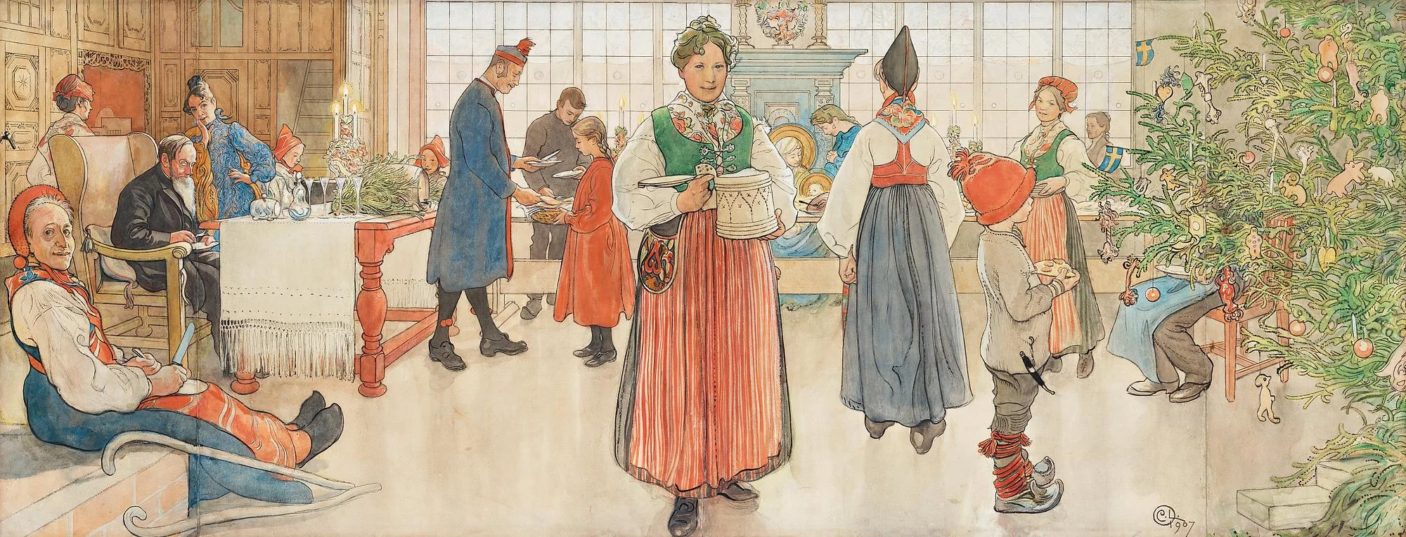 Carl Larsson, "Nu är det jul igen". — Bukowskis