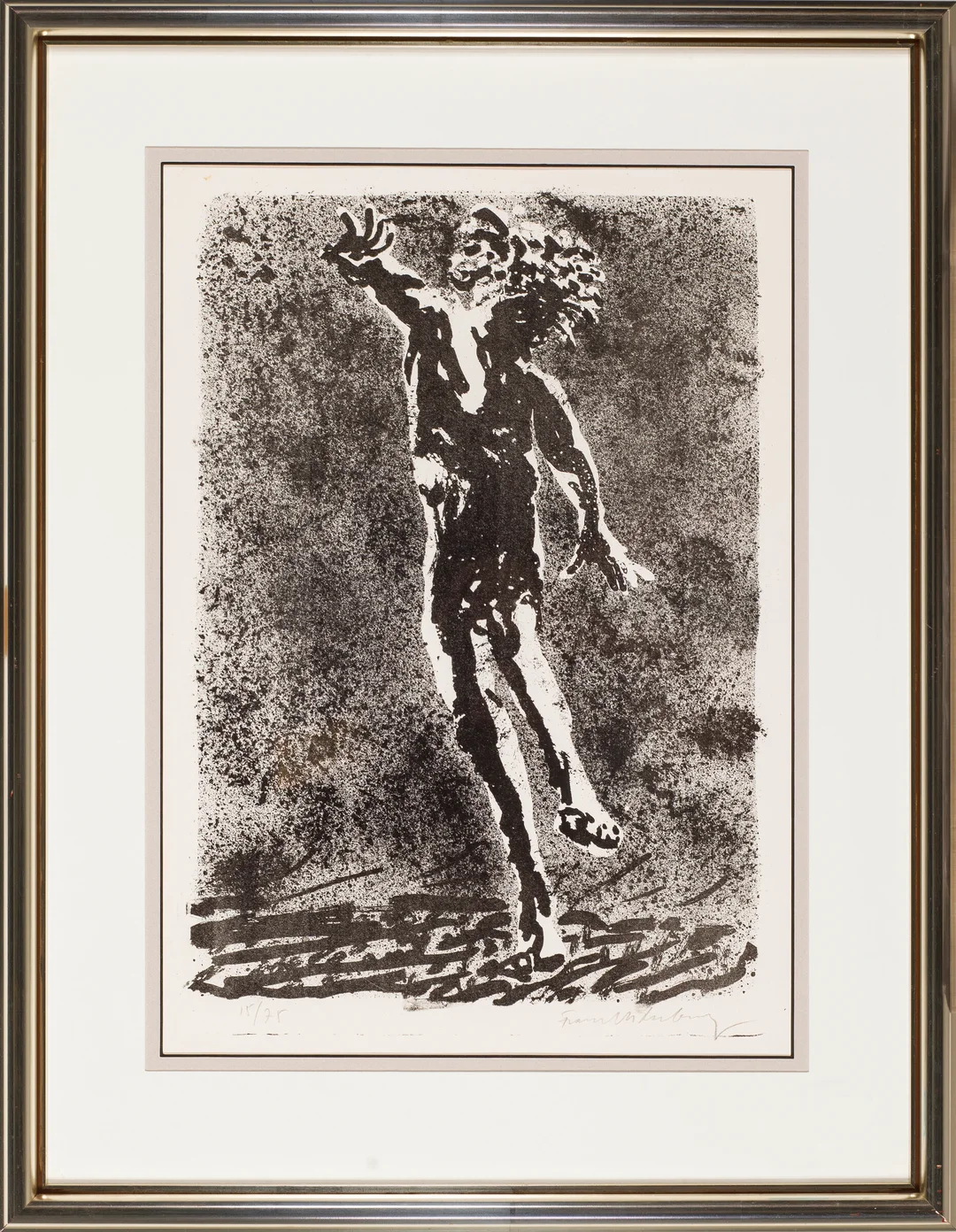 Widerberg, Frans — "Flyktende mann" 1970 — Kunst/Grafikk — Blomqvist