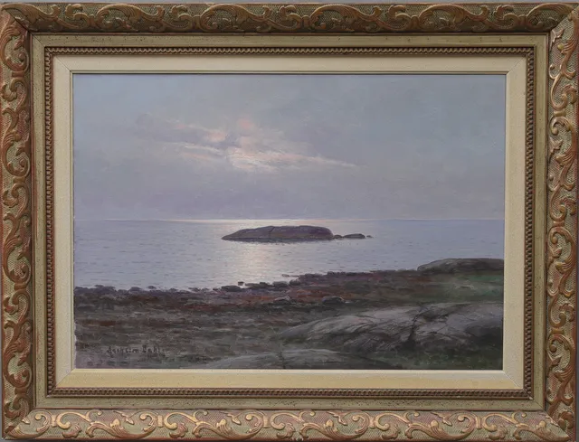 ANSHELM DAHL. olja på duk, signerad.