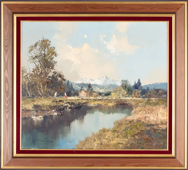 ERICH PAULSEN. Alplandskap.