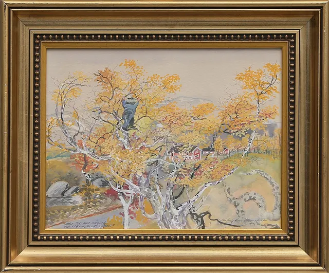 SOLVEIG HAMMARSTEDT. AKVARELL på papper, signerad, 1900-tal.