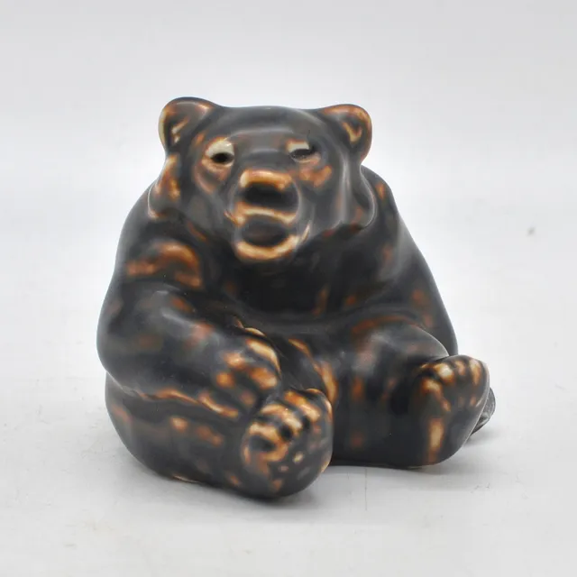KNUD KYHN. ROYAL COPENHAGEN, BÄR (MODELLNUMMER 22748), SKULPTUR, STEINZEUG, DÄNEMARK, SPÄTES 20. JAHRHUNDERT.