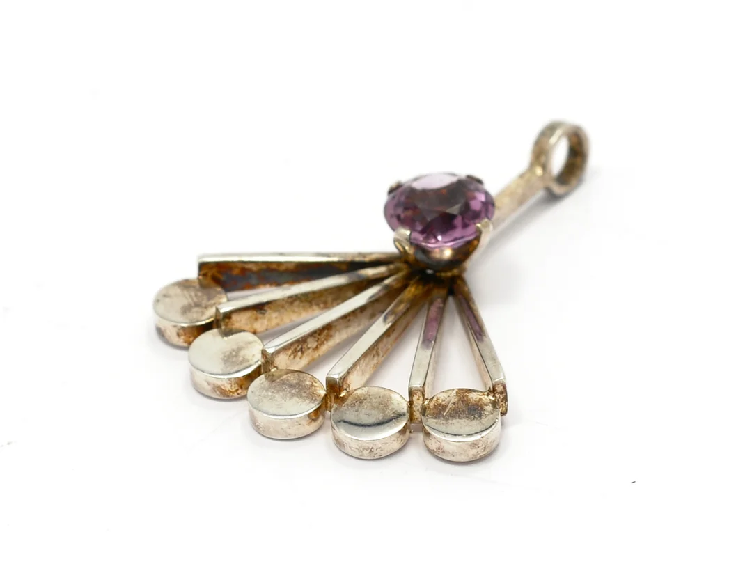 HÄNGE, ALTON, silver, ametist, 1967, vikt 12,6 g. — Smycken/Hänge — Kaplans