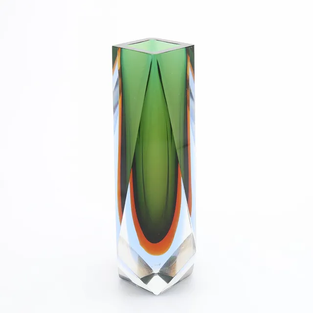 FLAVIO POLI. VAS UNDERFÅNGSGLAS, MURANO.