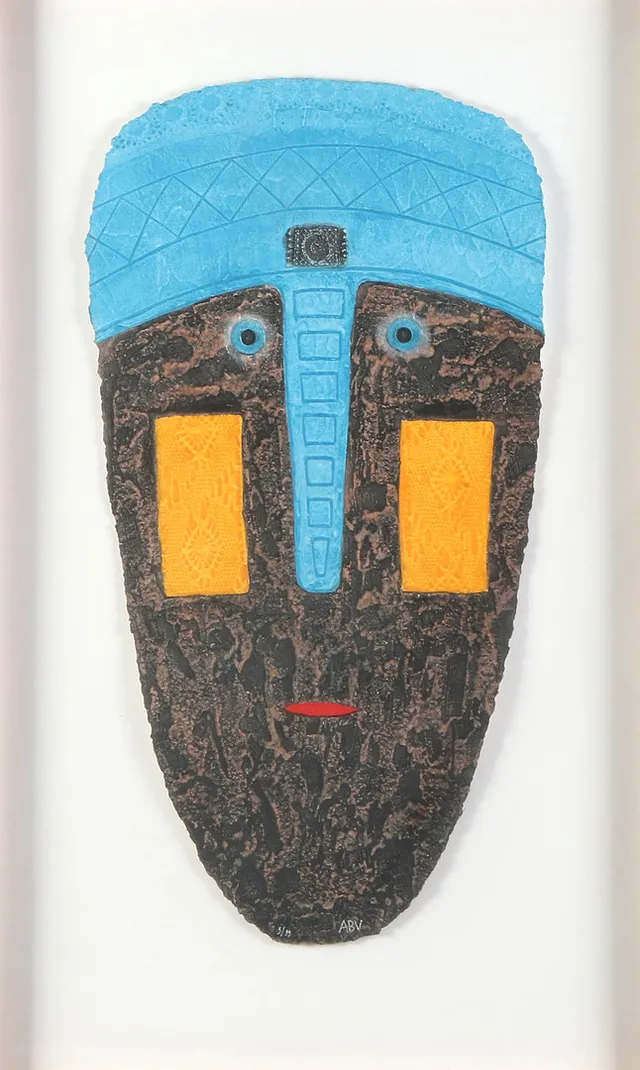 ALAIN BERK-EITZ. Carborundumetsning, 5/99. Mask. Signerad.