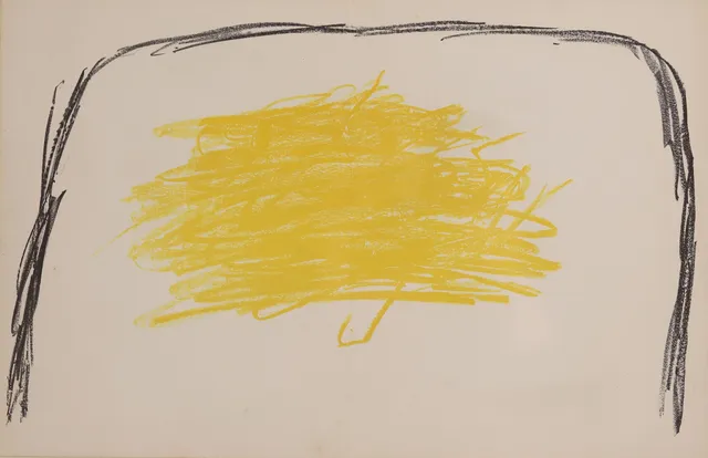 ANTONI TÀPIES. SIN TÍTULO, litografía sobre papel.