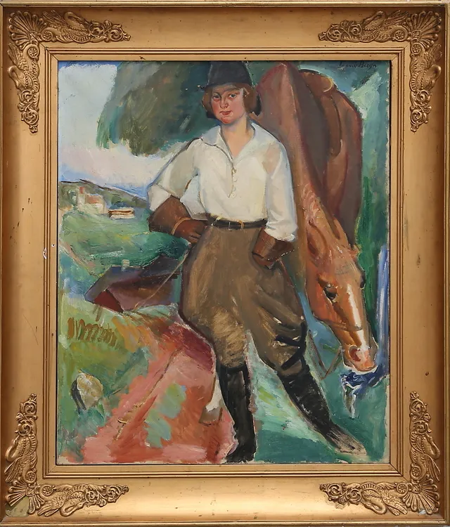 SVANTE BERGH. SVANTE BERGH, RYTTARINNA I LANDSKAP.