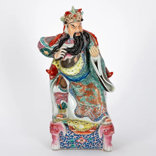 Chinesischer General "Guan Yu" als Kriegsgott "Guan Di", China, Republikzeit (1912–1949).