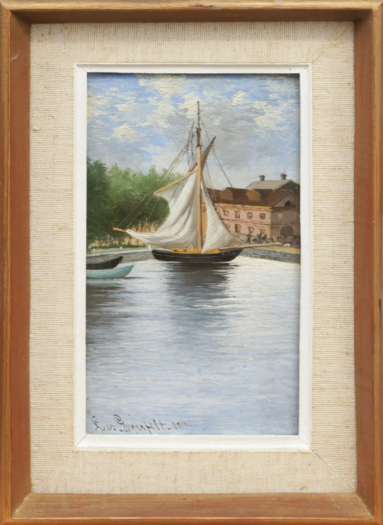 LOTTEN VON GEGERFELT. OLJA, på pannå, signerad. — Paintings — Kalmar Auktionsverk