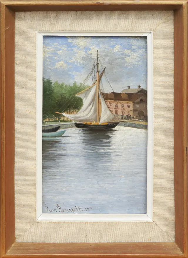 LOTTEN VON GEGERFELT. OLJA, på pannå, signerad.
