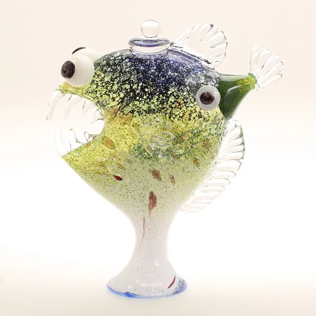 MILAN VOBRUBA. Skulptur, glas, signerad -08.