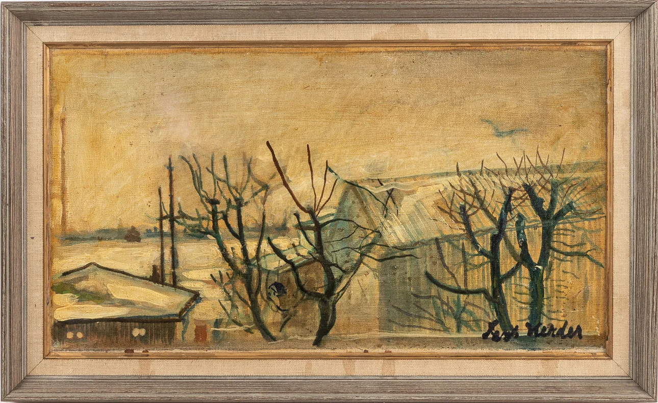 LARS HERDER. olja på duk, signerad. — Paintings — Stockholms Auktionsverk Helsingborg