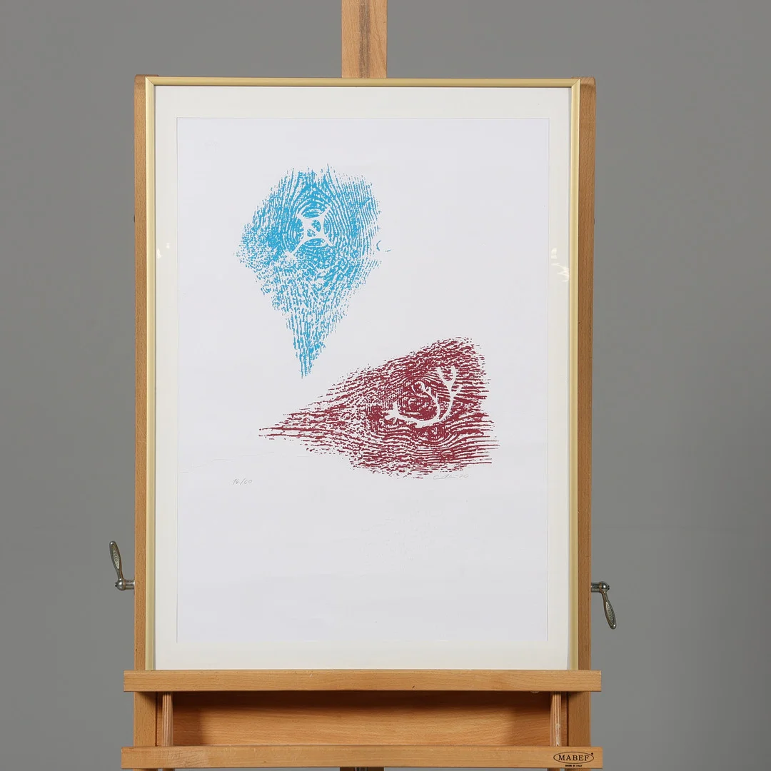 CAI POULSEN. LITOGRAFI, signerad samt numrerad 16/60, daterad -90. — Engravings & Prints — Borås Auktionshall