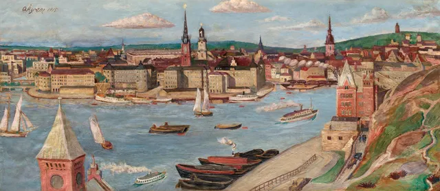 Olof Ågren, Utsikt från Söder mot Riddarholmen.