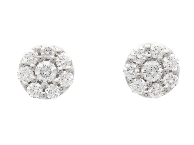 ÖRHÄNGEN, 18k vitguld, 16 briljantslipade diamanter ca 0,64 ctv, ca TW-W/VS, vikt 2,2 g stift.