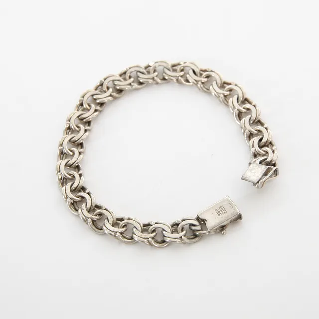 ARMBAND, Bismarcklänk, silver, FBM, 1900-talets andra hälft.