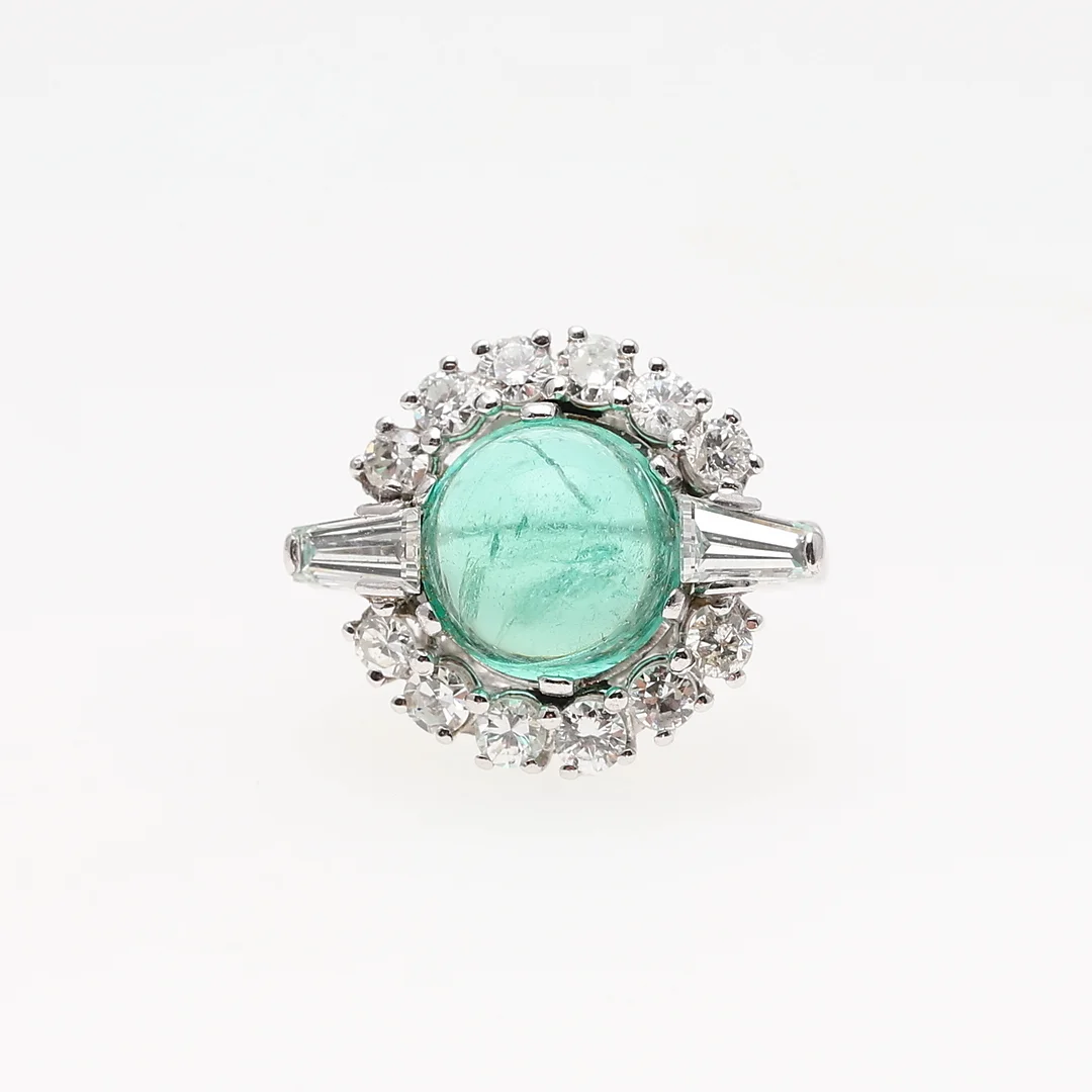 Art Deco emerald and diamonds ring, circa 1925. — Rings — Balclis