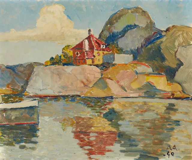 Aamodt, Asbjørn — Hus ved kysten, 1949