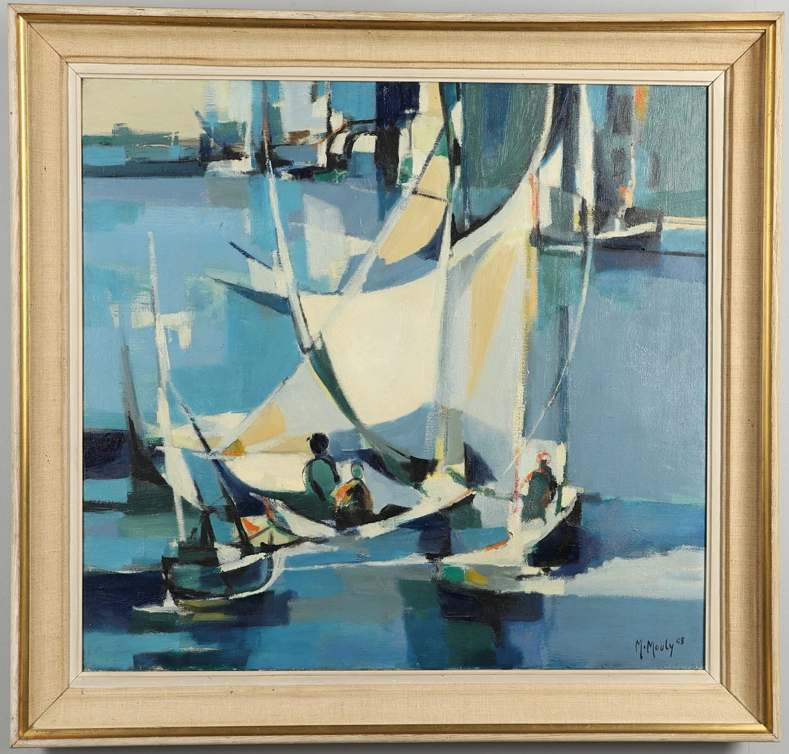 MARCEL MOULY (1918-2008). LES VOILES BLANCHES (5). — Paintings — Lawrences Auctioneers