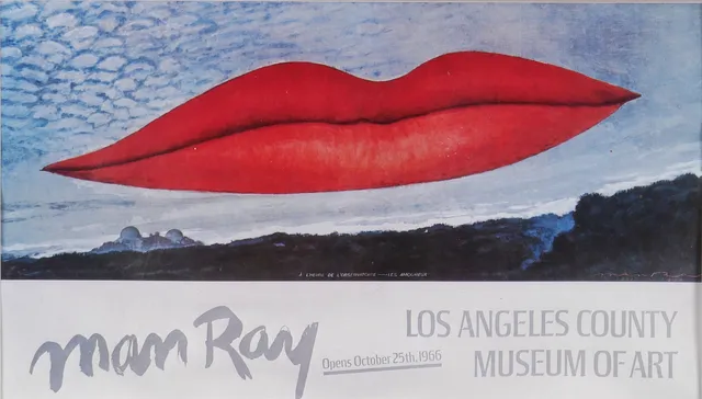 MAN RAY. Los Angeles county museum of art les amoureux, tryck.
