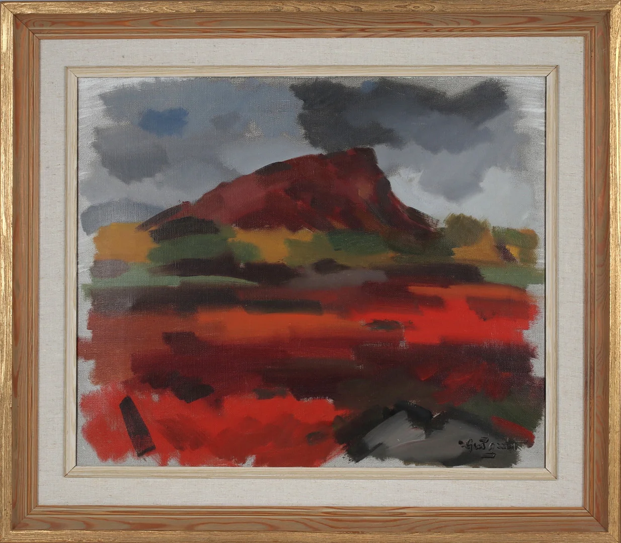 IVAR HJERTQVIST. Landskapsmotiv, olja på duk, signerad. — Paintings — Stadsauktion Sundsvall
