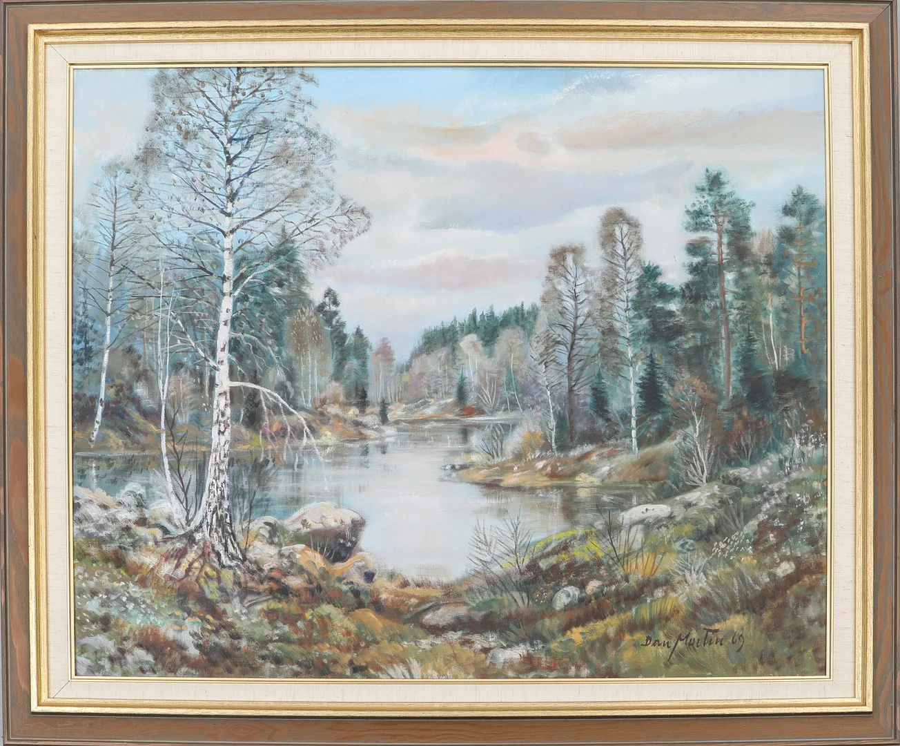 DAN MARTIN. olja på duk, signerad samt daterad-69. — Paintings — Södermanlands Auktionsverk
