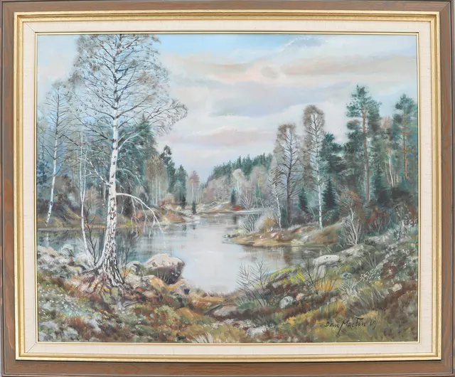 DAN MARTIN. olja på duk, signerad samt daterad-69.