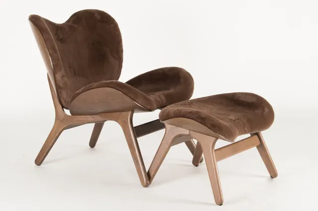 Anders Klem for Umage. Armchair and ottoman model 'A Conversation Piece, Low, exhibition model (2)