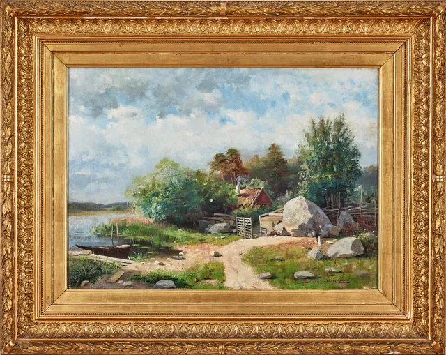 JULIA STRÖMBERG. Insjölandskap.