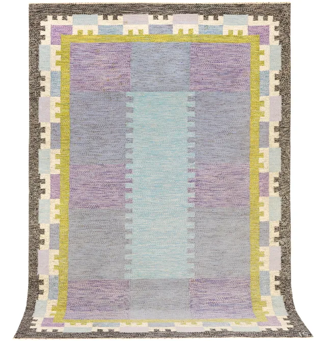 INGEGERD SILOW. Matta, röllakan, 242X167 cm.