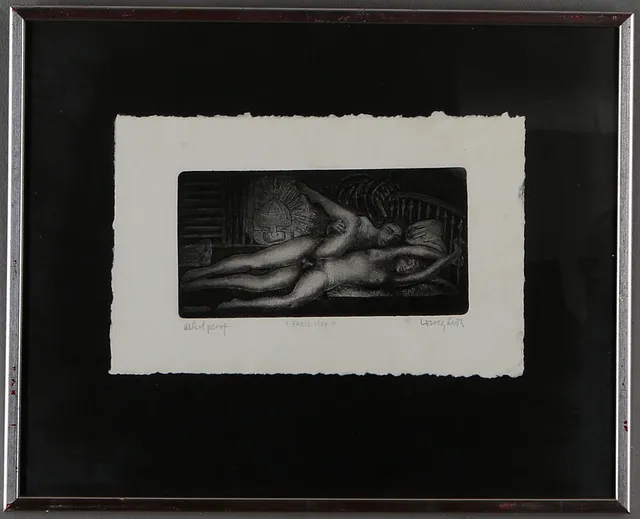 BENGT LISSEGÅRDH. "Paris 1934", etsning, signerad, Artist Proof.