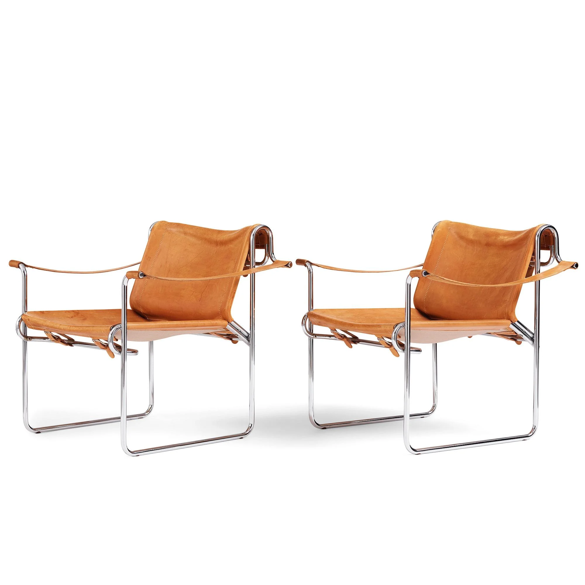 Pethrus Lindlöf, "Flamingo", karmstolar 1 par, AB Lindlöfs Möbler, Lammhult 1970-tal. — Bukowskis
