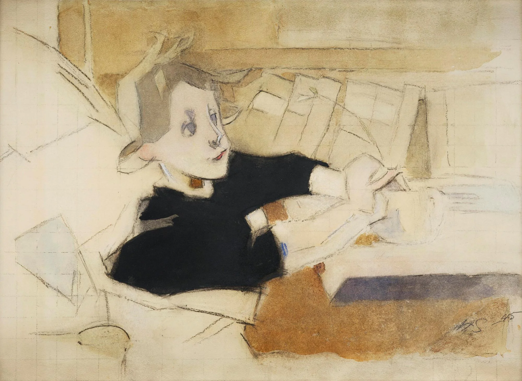 Helene Schjerfbeck, "Konvalescenten". — Bukowskis