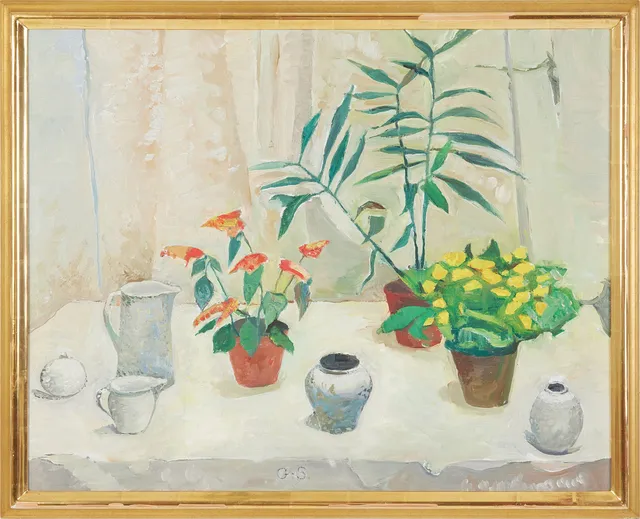 GUNNAR SVENSSON (1892-1977). Stilleben, monogramsignerad GS, olja på duk.