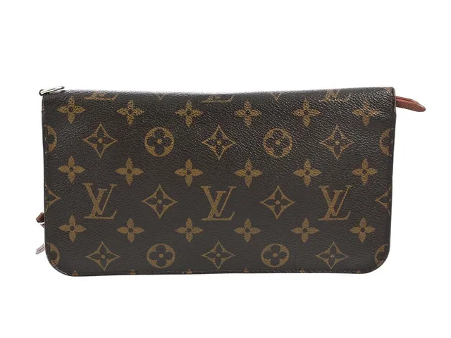 PLÅNBOK, LOUIS VUITTON, Organizer Wallet, monogram canvas, guldfärgade beslag, 24x13x3 cm, märkt CA2160, år 2010, dustbag.