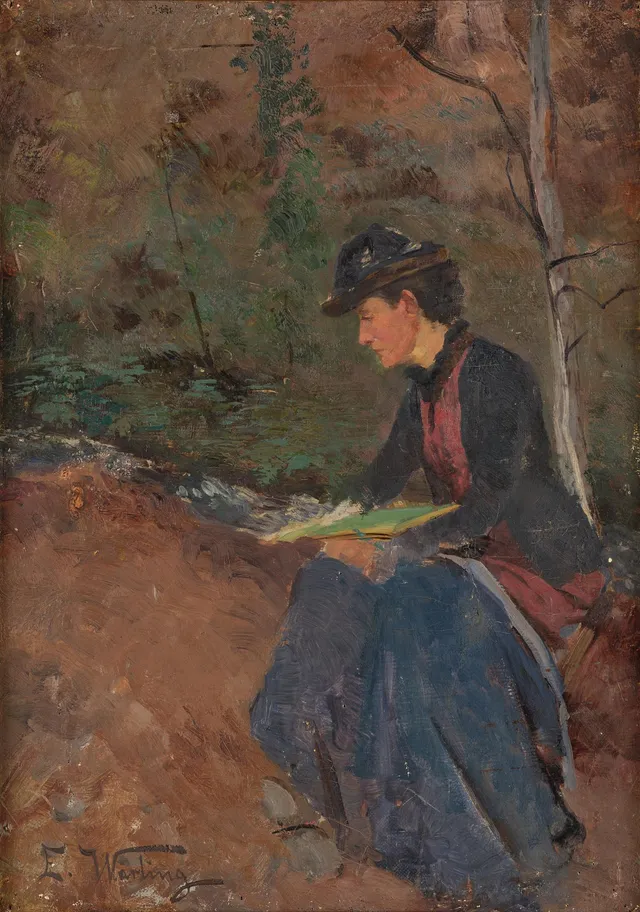 Elisabeth Warling, Kvinnlig friluftsmålare.