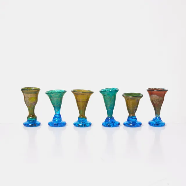 ÅSA BRANDT. Snapsglas, 6 st, Konsthantverkarna.