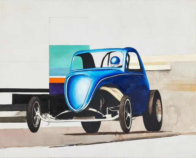 ULF WAHLBERG. Utan titel, olja på duk, 90 x 112 cm.