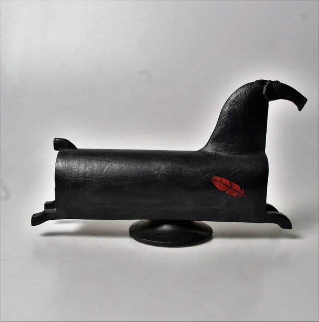 BJÖRN NYBERG. 1943-2005 Skulptur keramik, häst unik, signerad.
