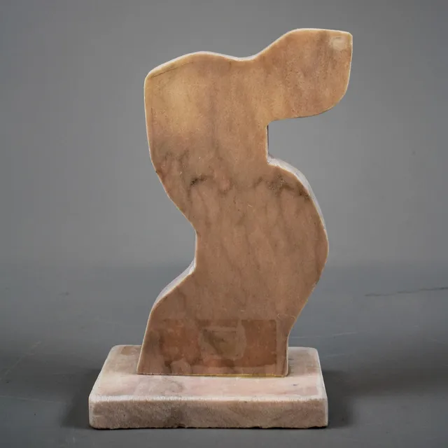 STAFFAN NIHLÉN. Skulptur, komposition, marmor, signerad S.Nihlen, daterad -88.