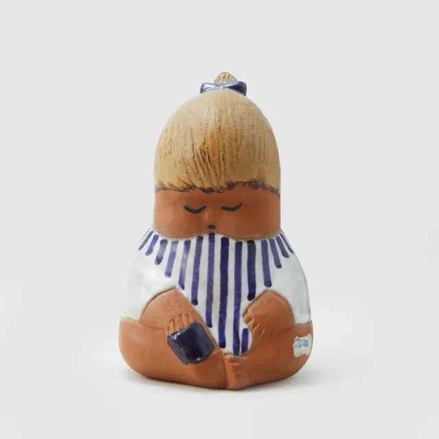 LISA LARSON. Figurin, stengods, "Johanna", Gustavsberg.