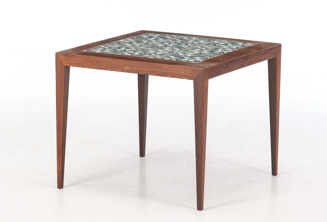 Severin Hansen for Haslev Møbelsnedkeri. Square rosewood coffee table, 1960s — Furniture/Coffee tables, occasional tables — Lauritz