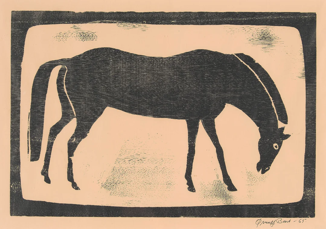 Bast, Ørnulf — Hest, 1965 — Kunst/Grafikk — Blomqvist