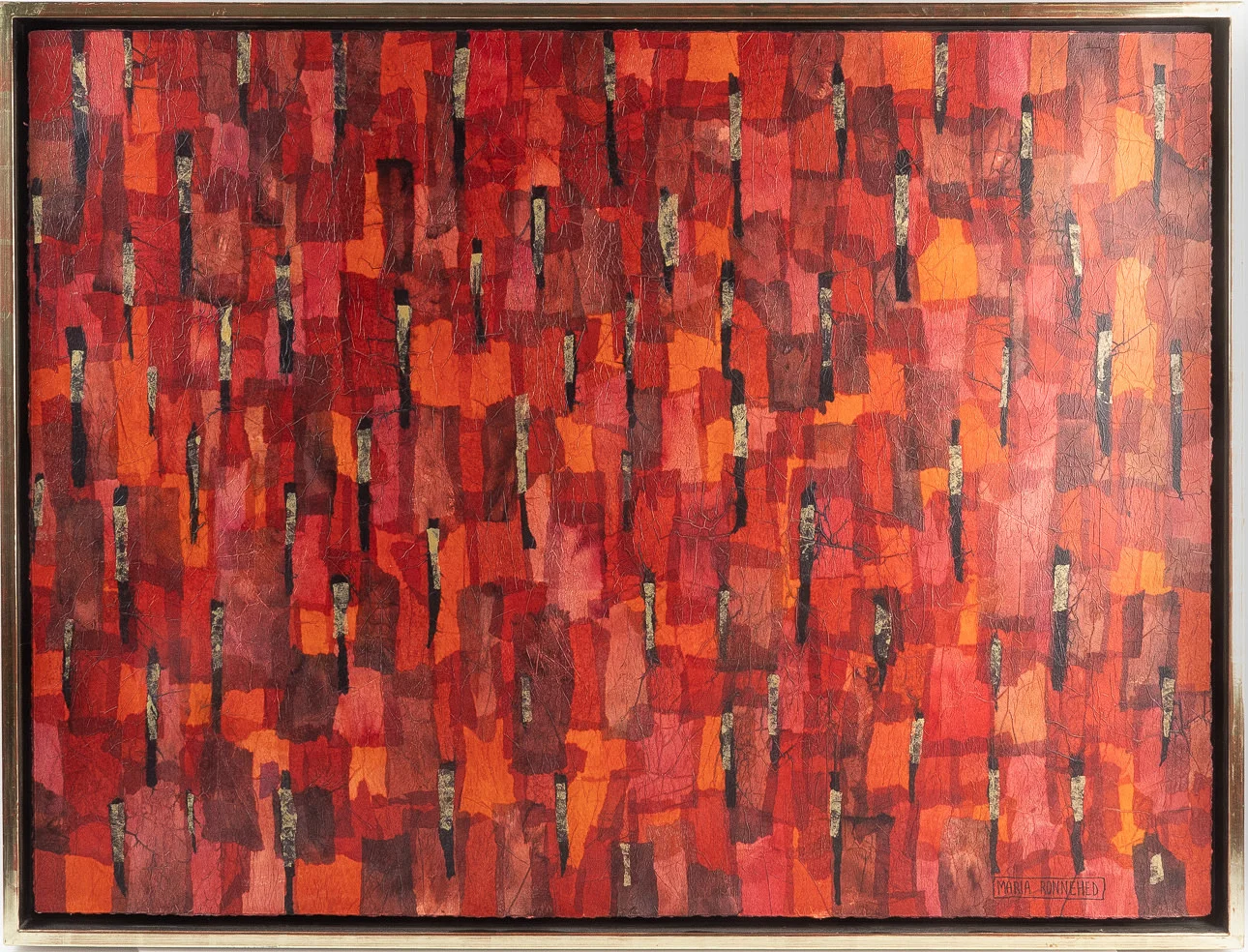 MARIA RONNEHED. Utan titel, blandteknik. — Paintings — Stockholms Auktionsverk Helsingborg