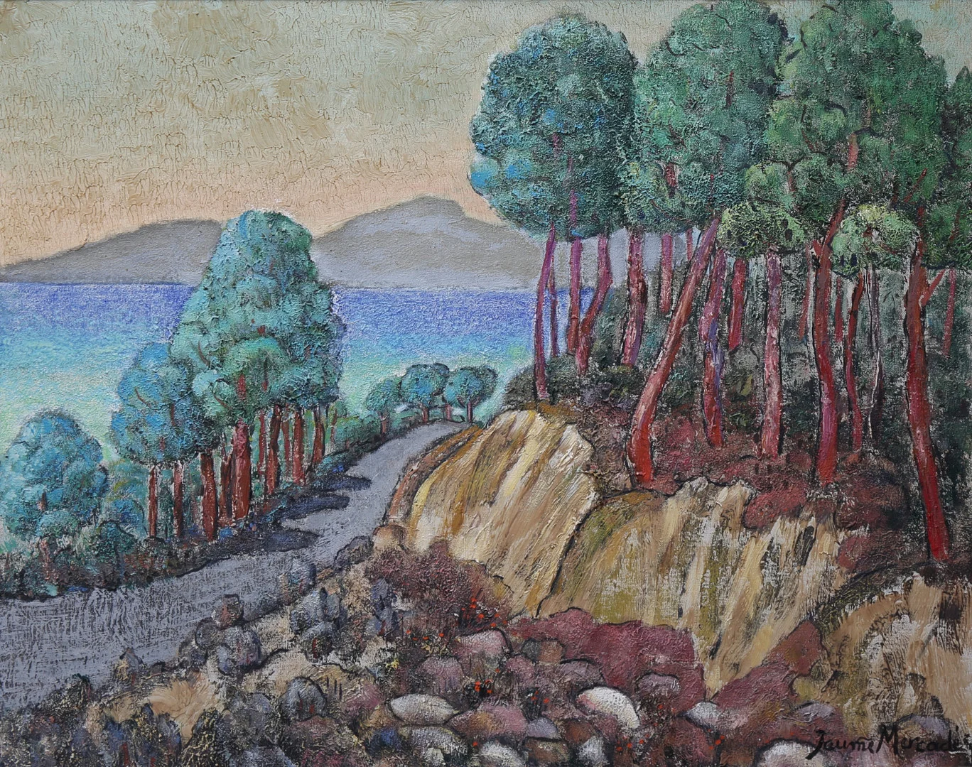 JAUME MERCADÉ. "Cap de Salou". — Paintings — Balclis